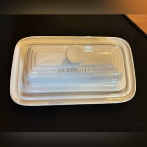 Le Creuset White Butter Dish